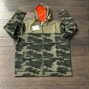 Swims Tind Full Zip Camo Jacket Hoodie new green camo Mens Size XL